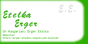 etelka erger business card